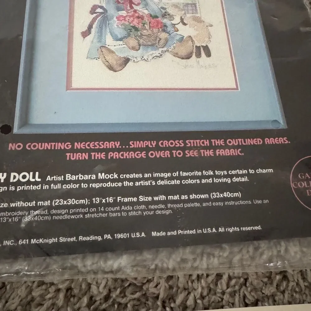 Dimensions Counted Cross Stitch Kit Country Doll 3633 - 9x12